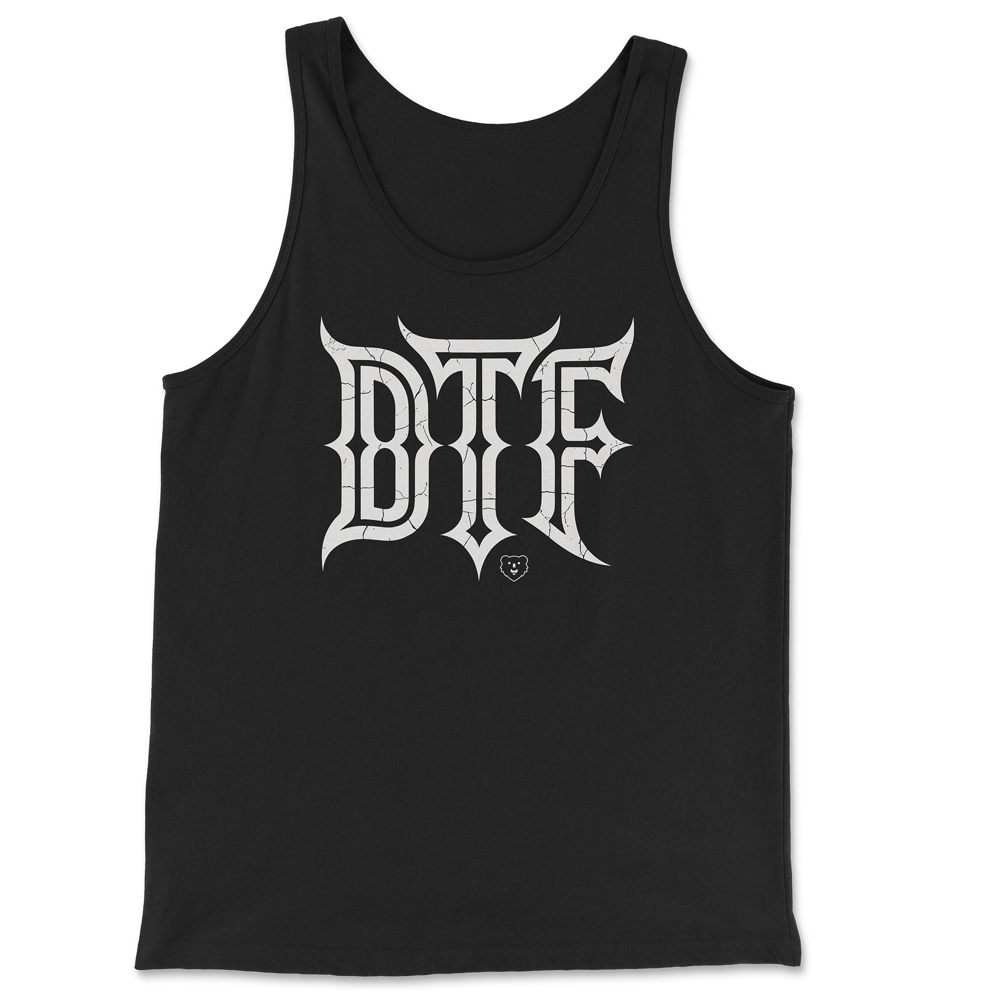 DTF Down To F*** Tank Top - Hunky Tops #color_Black