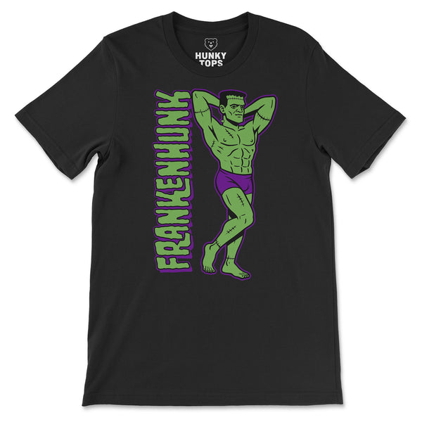 Frankenhunk Gay Halloween T-Shirt