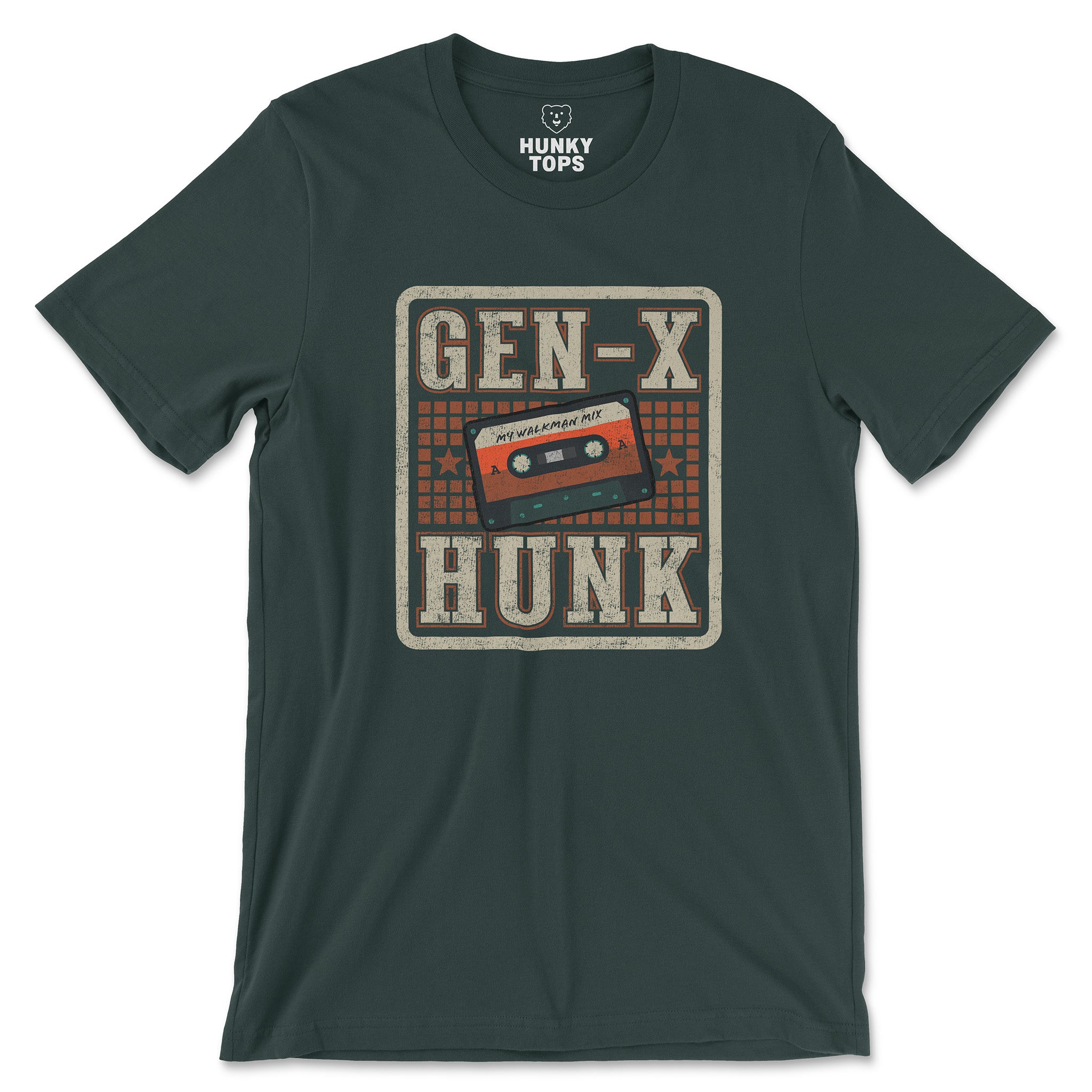 Gen-X Hunk T-Shirt - Hunky Tops #color_Forest