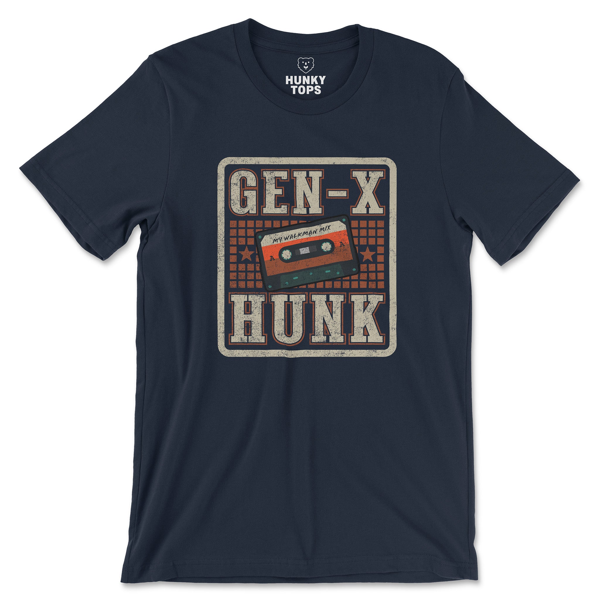 Gen-X Hunk T-Shirt - Hunky Tops #color_Navy