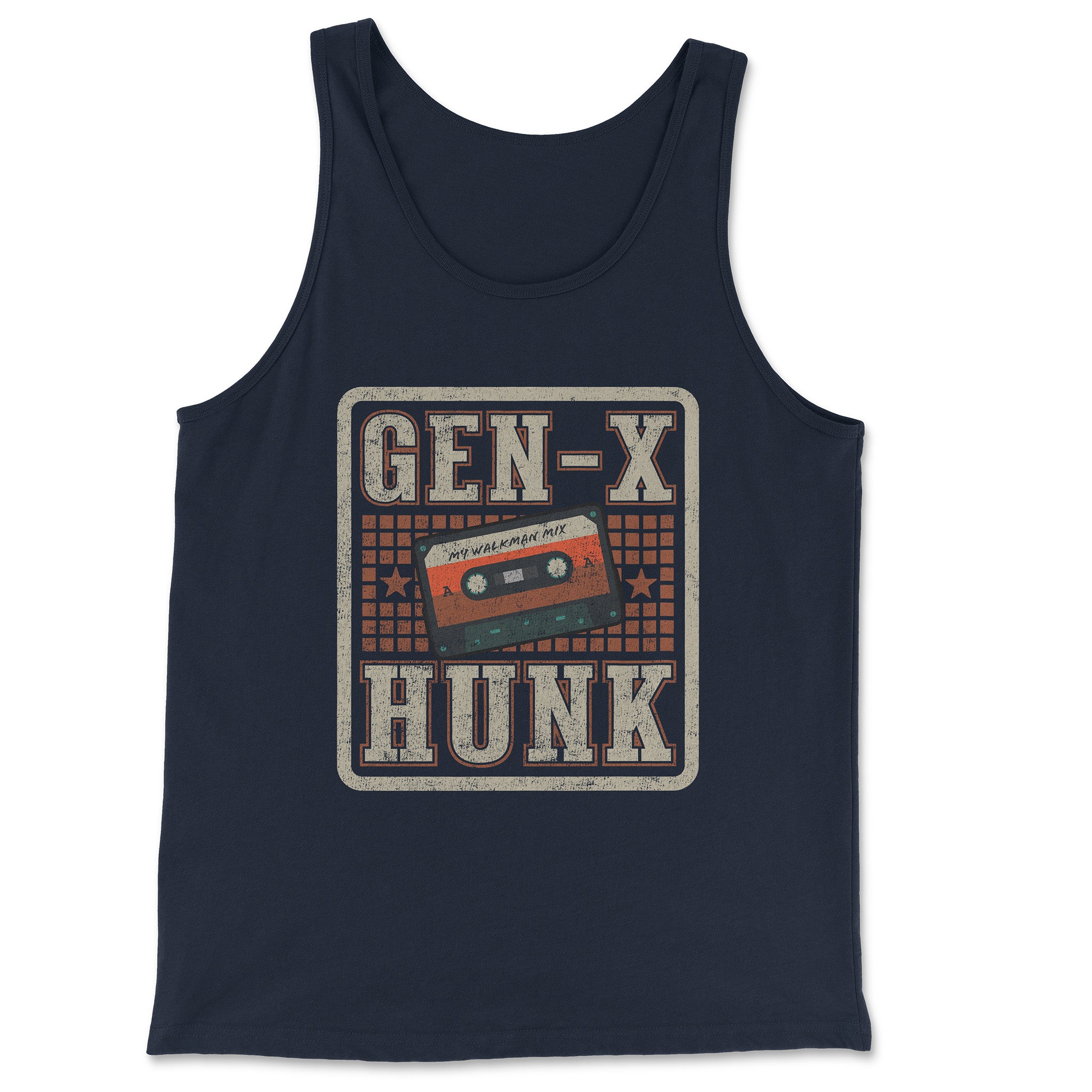 GEN-X HUNK Tank Top - Hunky Tops #color_Navy