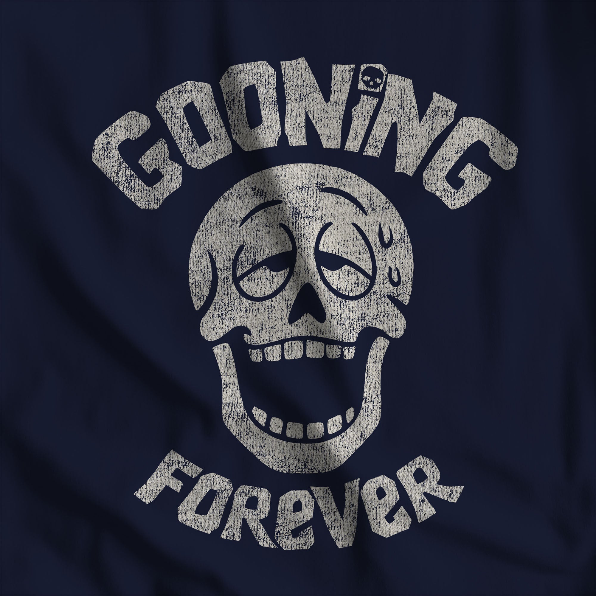 Gooning Forever T-Shirt - Hunky Tops #color_Navy