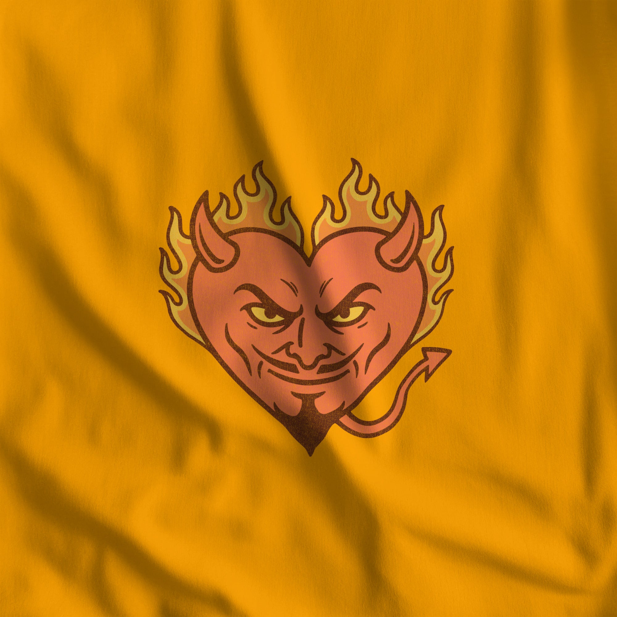 Hellfire Zaddy T-Shirt - Hunky Tops #color_Gold