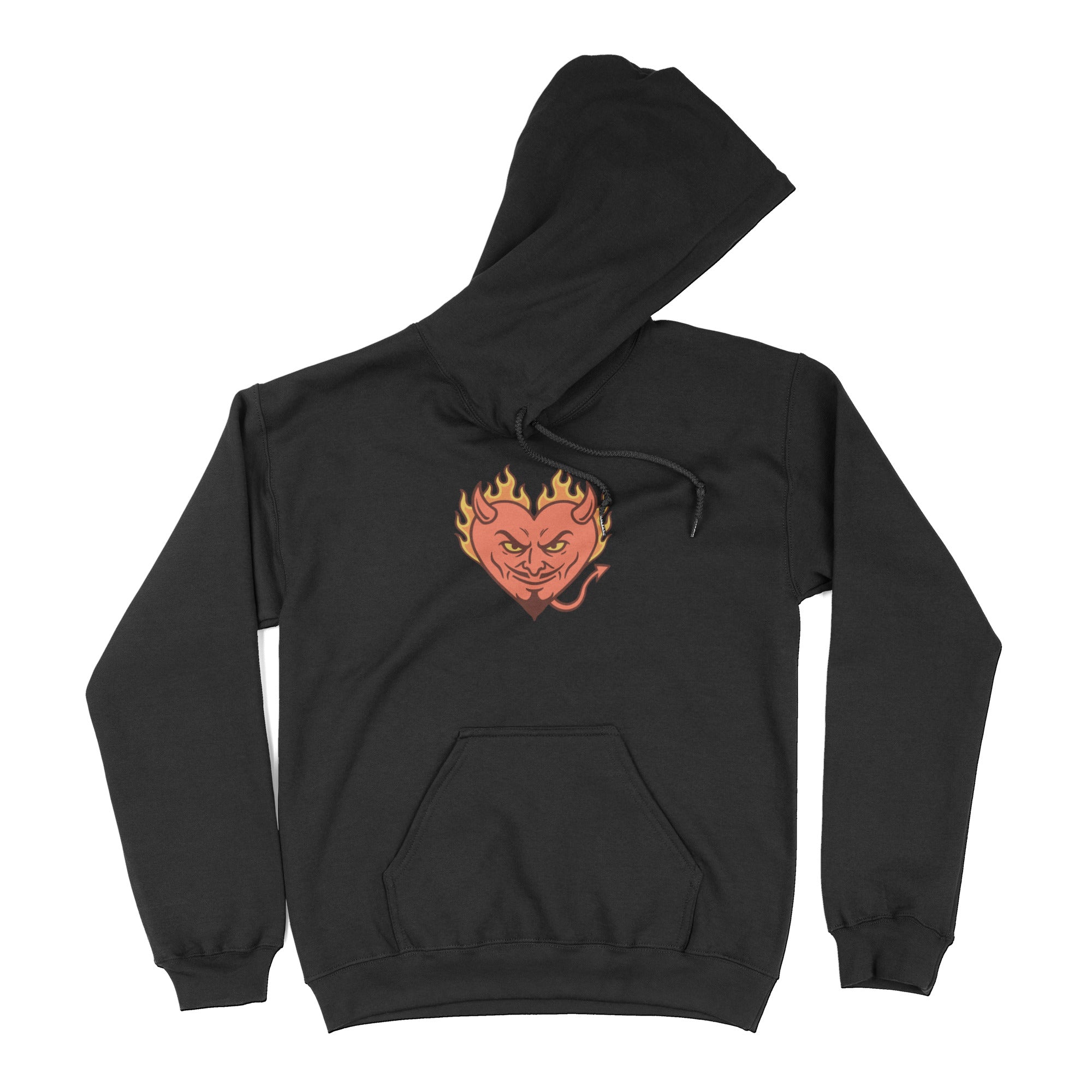 Hellfire Zaddy Hoodie - Hunky Tops #color_Black