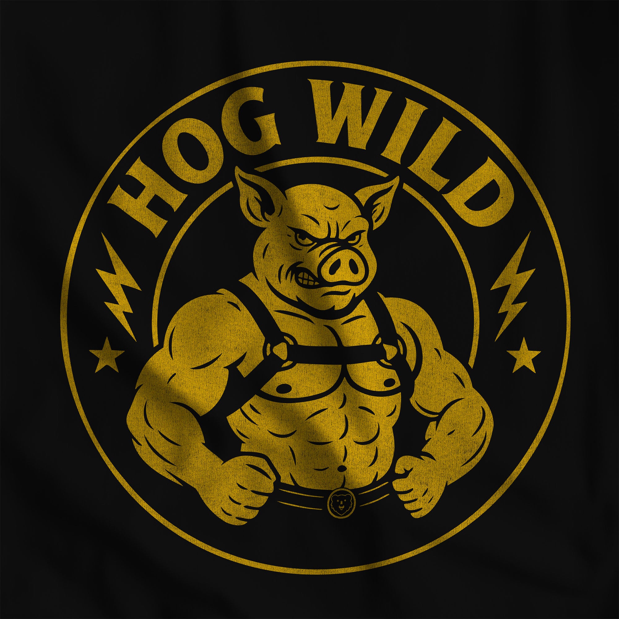 Hog Wild T-Shirt - Hunky Tops #color_Black