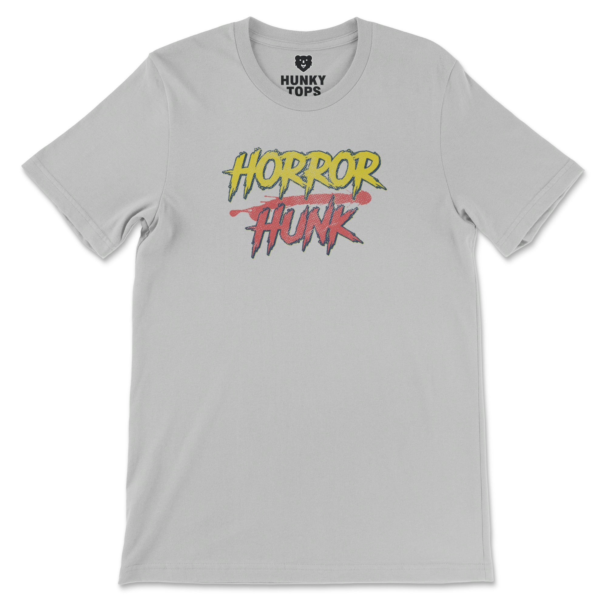 Horror Hunk T-Shirt - Hunky Tops #color_Silver