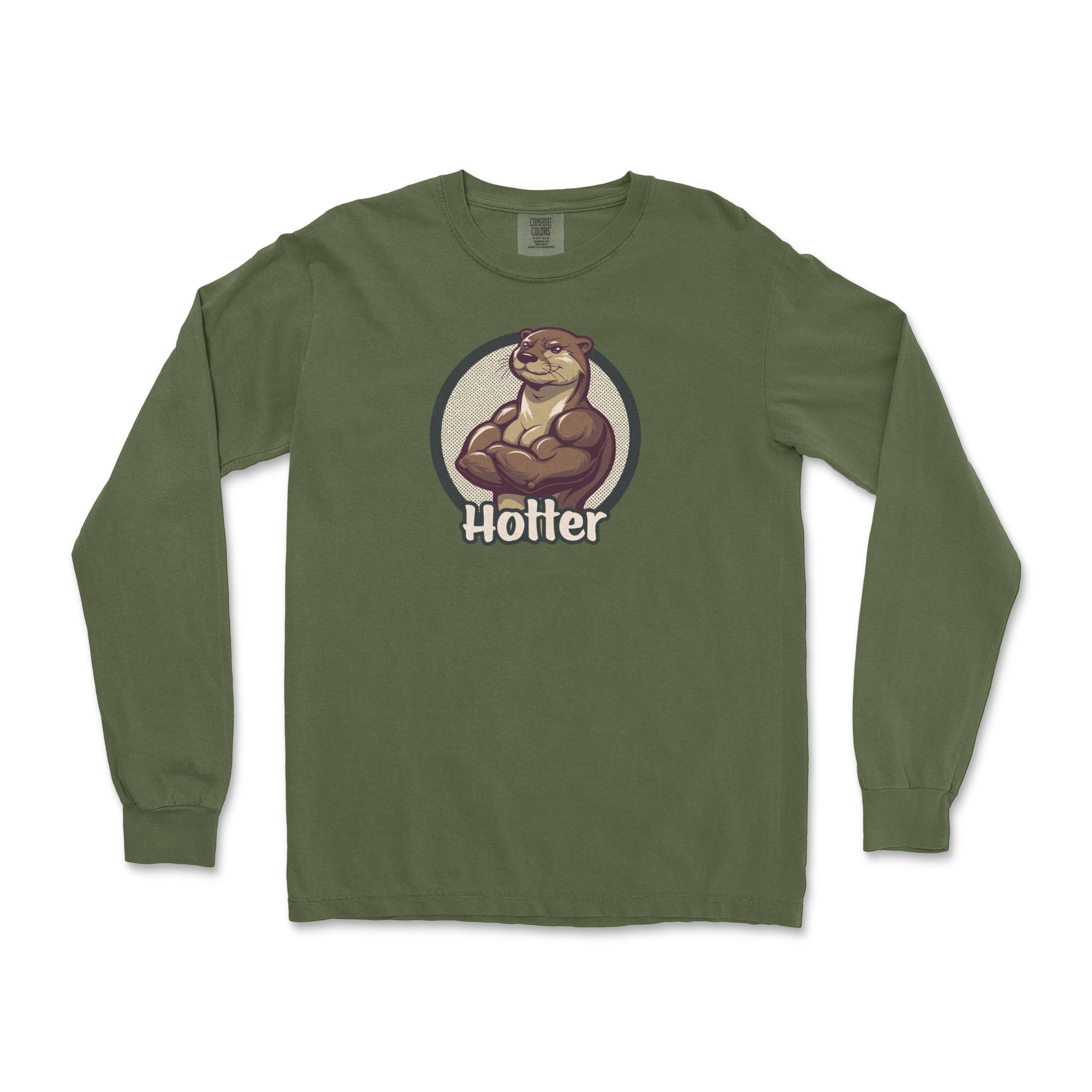 Hotter Long-Sleeve T-Shirt - Hunky Tops #color_Hemp