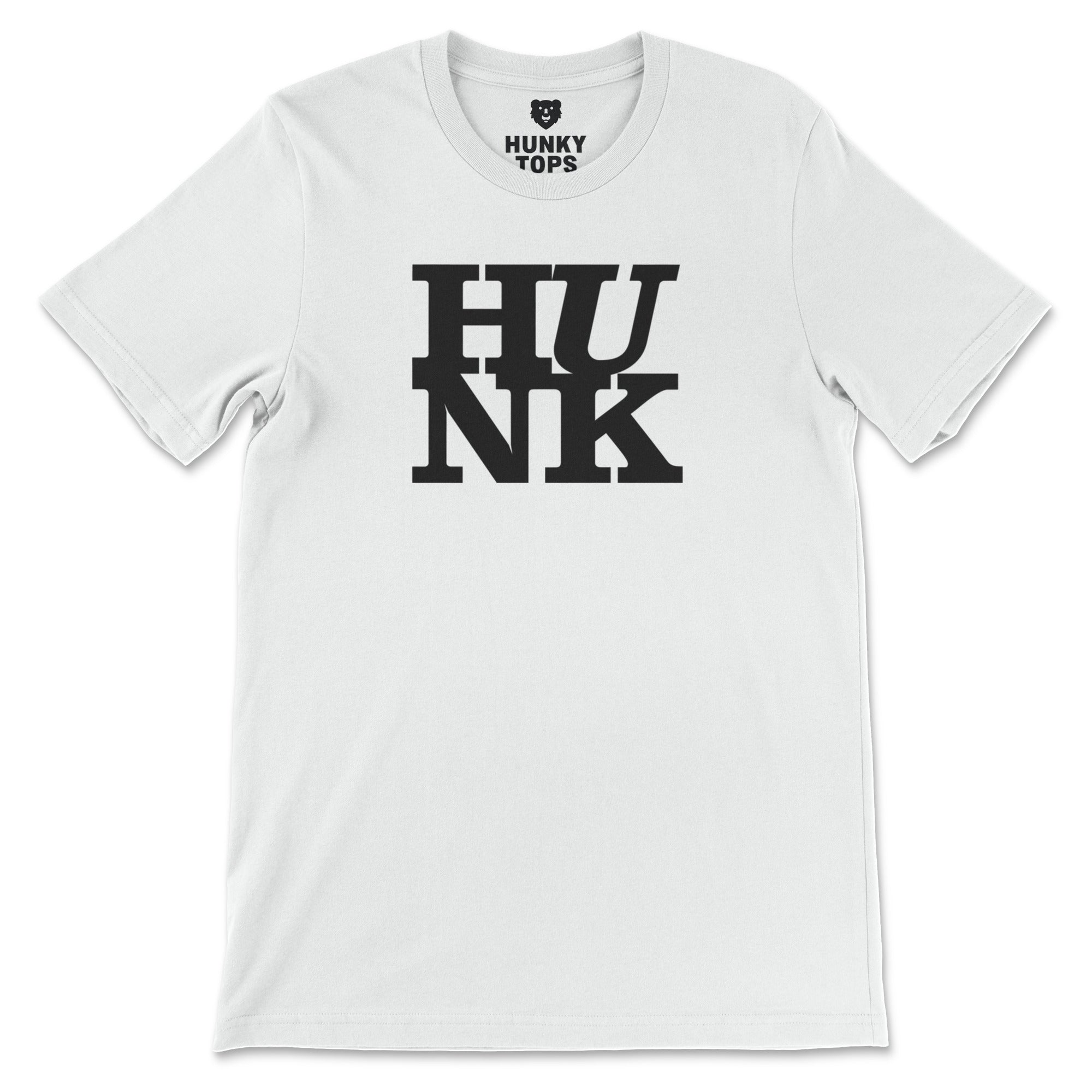 HUNK T-Shirt - Hunky Tops #color_White