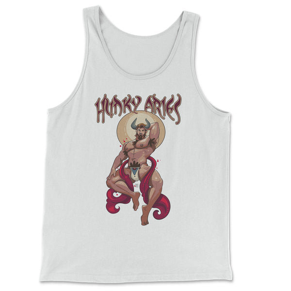 Hunky Aries Zodiac Tank Top by Axeish Guy
