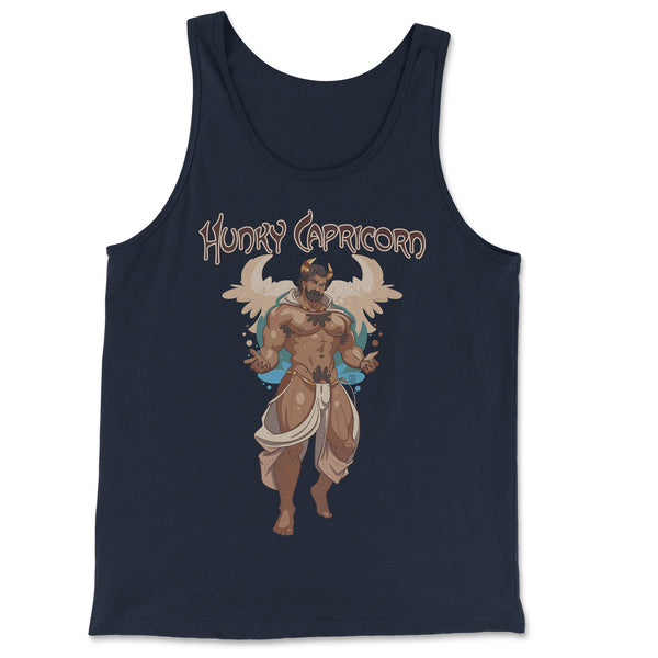 Hunky Capricorn Zodiac Tank Top by Axeish Guy