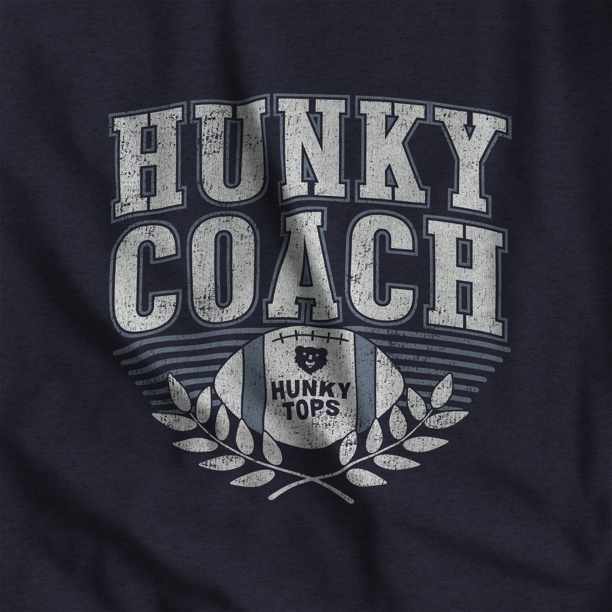 Hunky Coach T-Shirt - Hunky Tops #color_Heather Navy