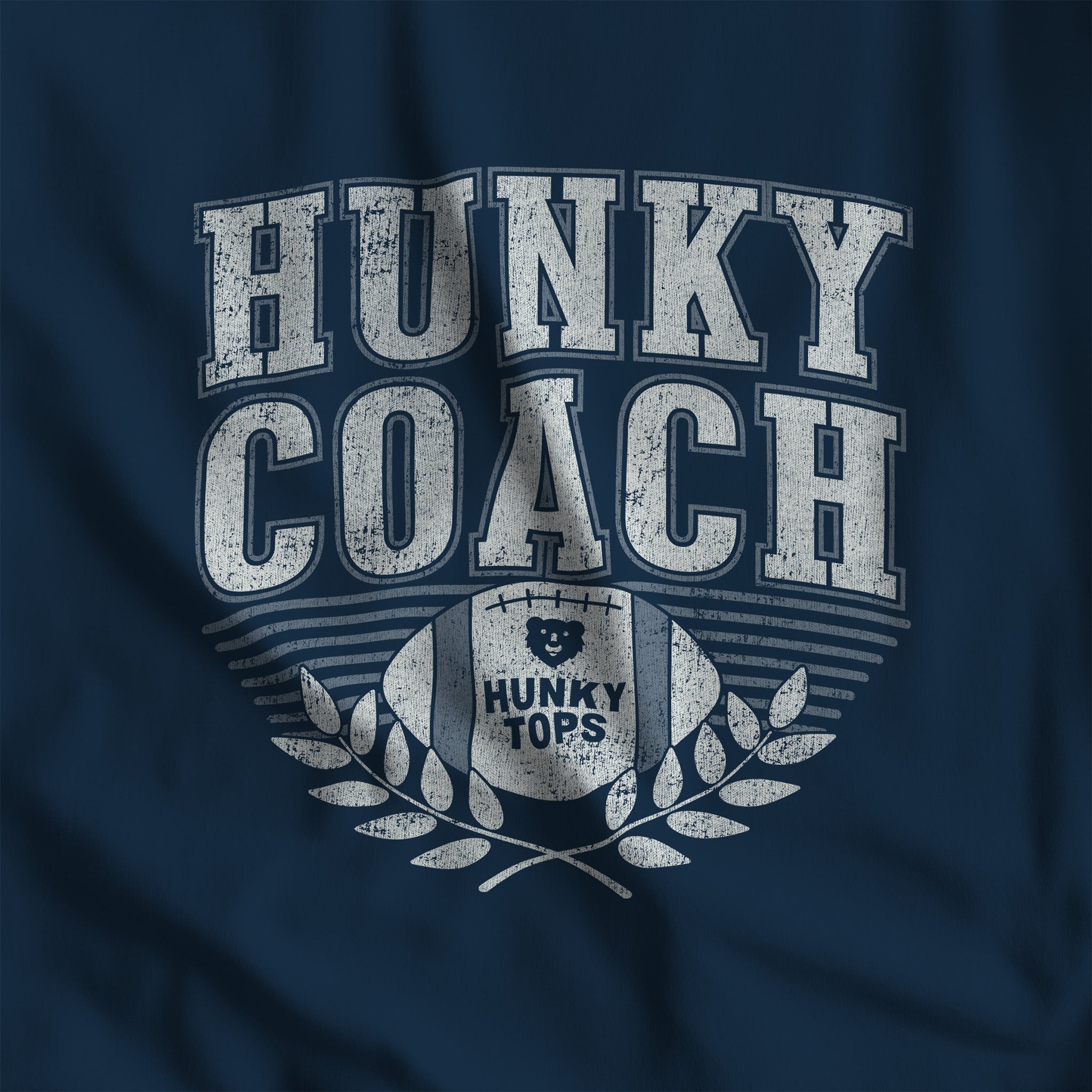 Hunky Coach Long-Sleeve T-Shirt - Hunky Tops #color_True Navy