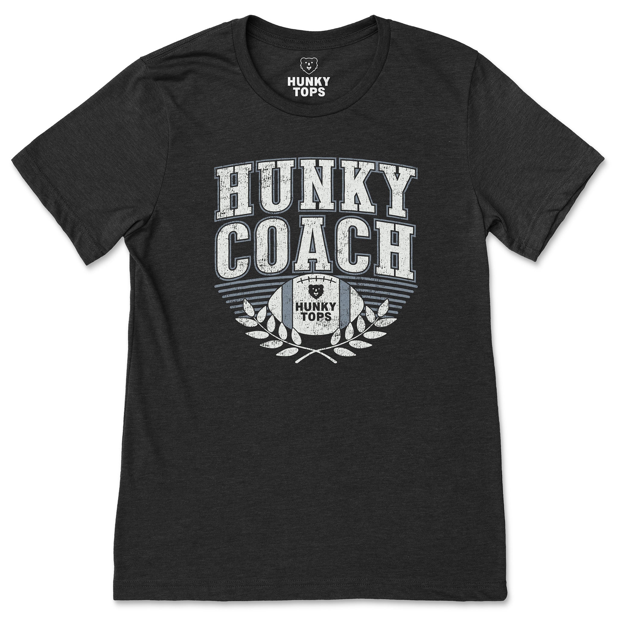 Hunky Coach T-Shirt - Hunky Tops #color_Black Heather