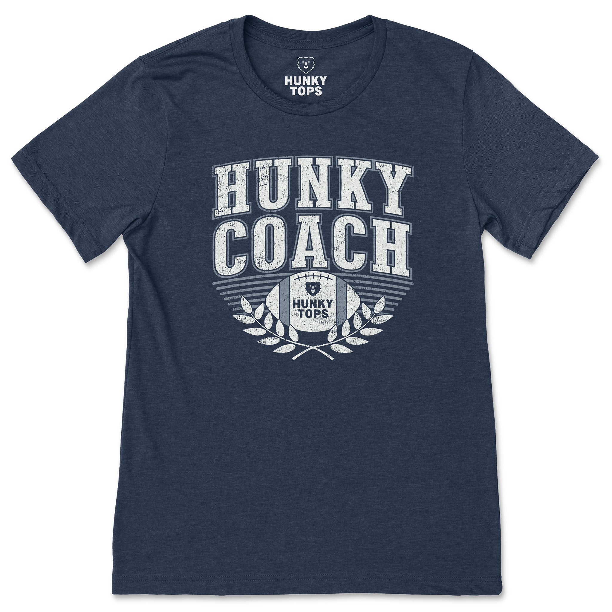 Hunky Coach T-Shirt - Hunky Tops #color_Heather Navy