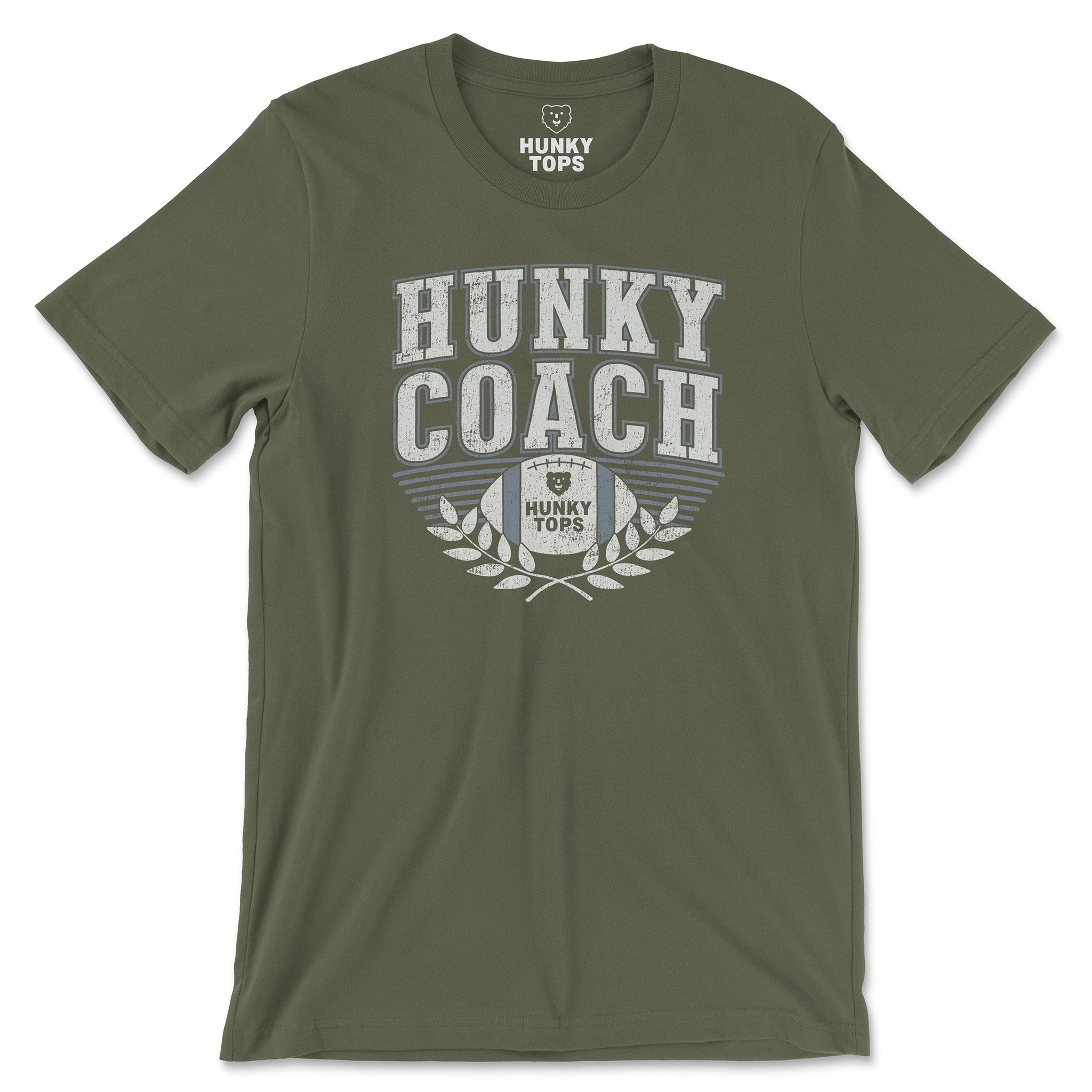 Hunky Coach T-Shirt - Hunky Tops #color_Military Green