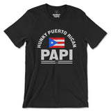 Hunky Puerto Rican Papi T-Shirt - Hunky Tops #color_Black