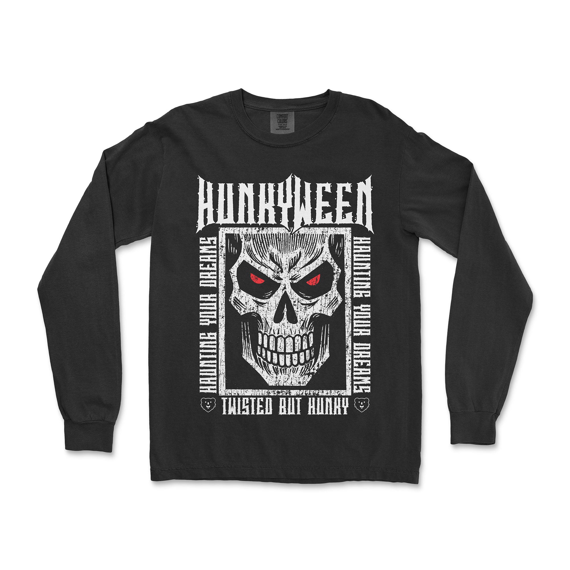 Hunkyween Gay Halloween Long-Sleeve T-Shirt - Hunky Tops #color_Black