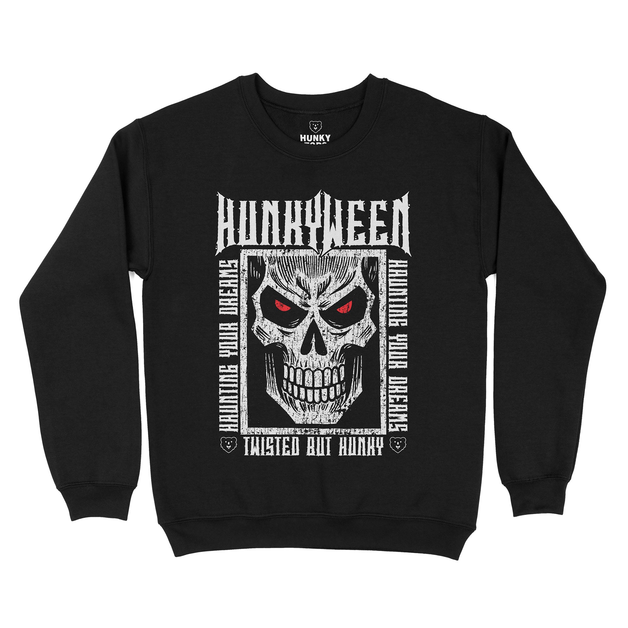 Hunkyween Gay Halloween Sweatshirt - Hunky Tops #color_Black