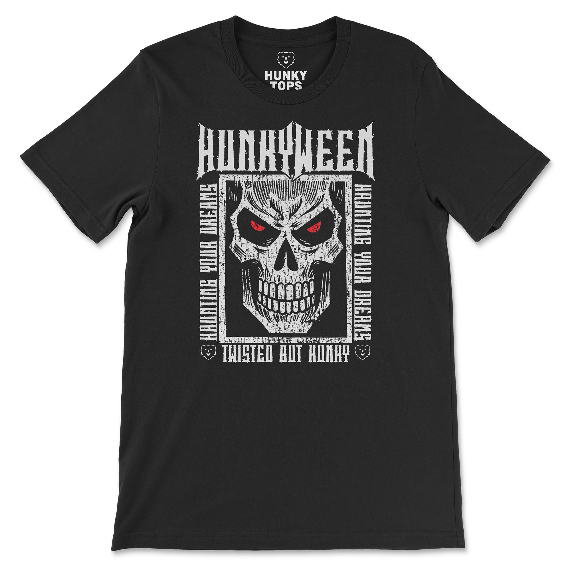 Hunkyween Gay Halloween T-Shirt - Hunky Tops #color_Black