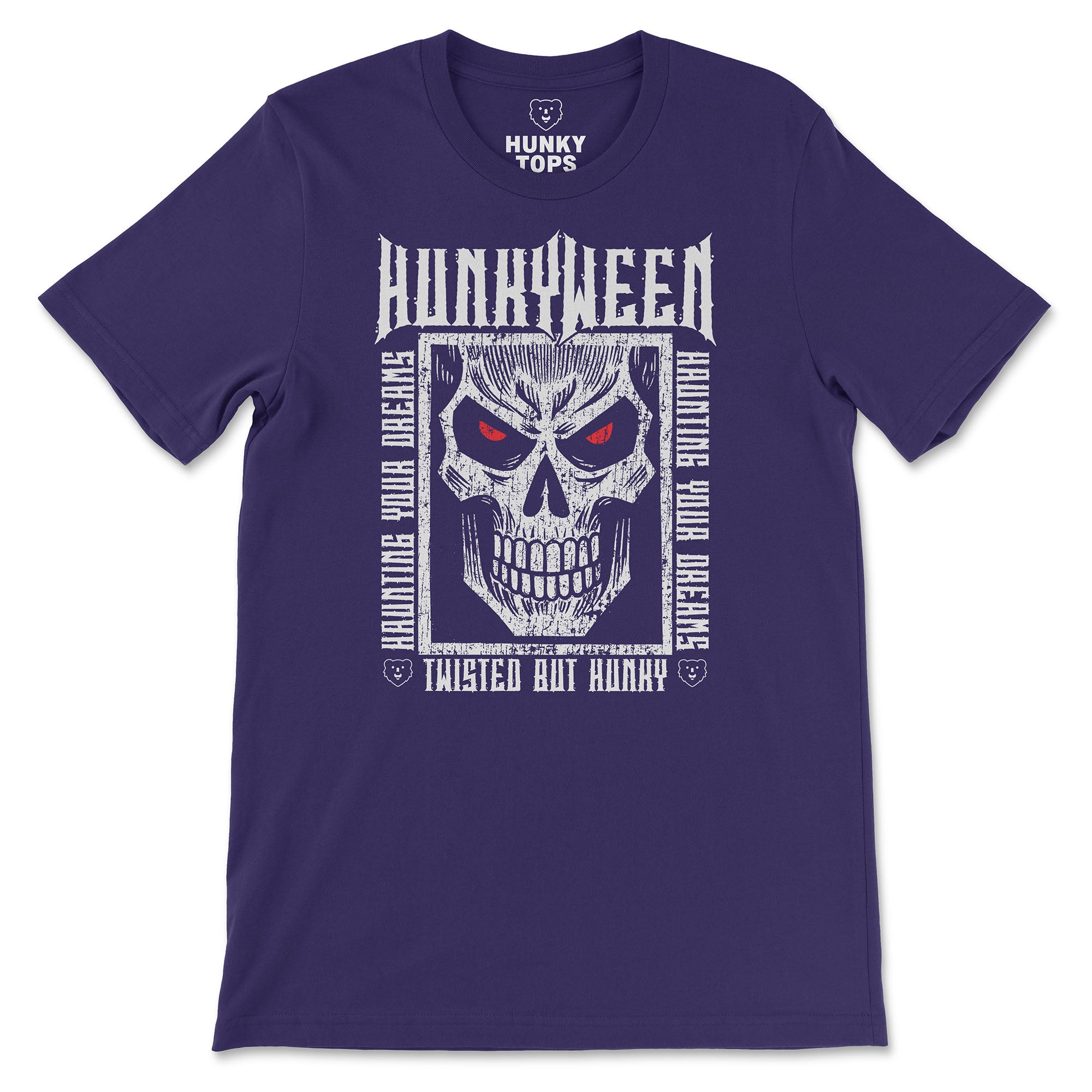 Hunkyween Gay Halloween T-Shirt - Hunky Tops #color_Team Purple