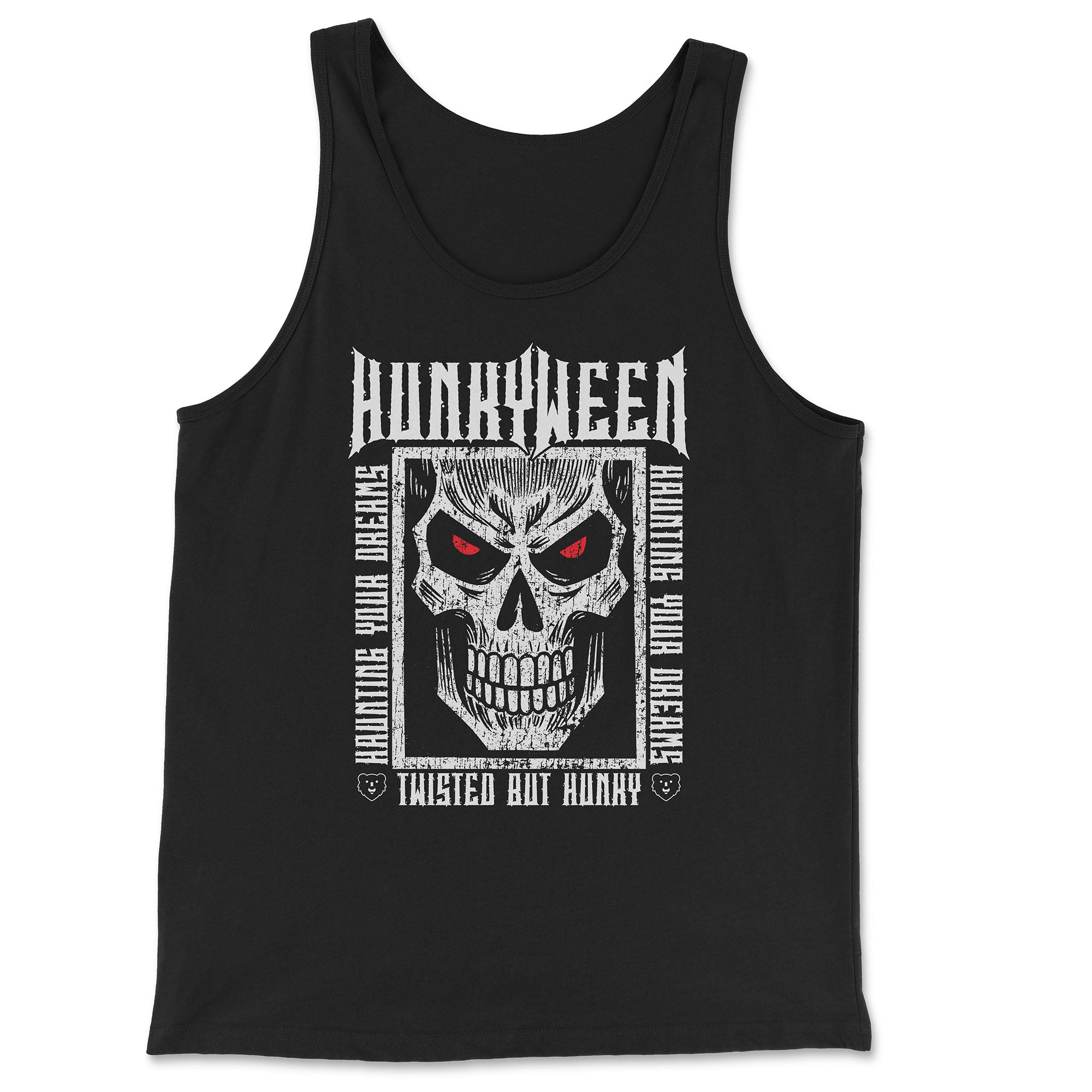 Hunkyween Gay Halloween Tank Top - Hunky Tops #color_Black