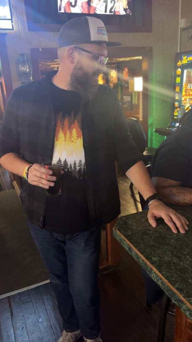 ndguybrarian wearing Hunky Tops