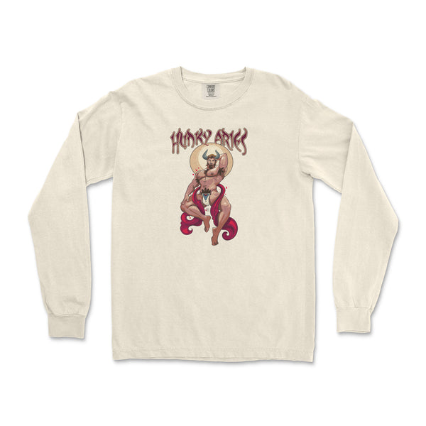 Hunky Aries Gay Zodiac Long-Sleeve T-Shirt