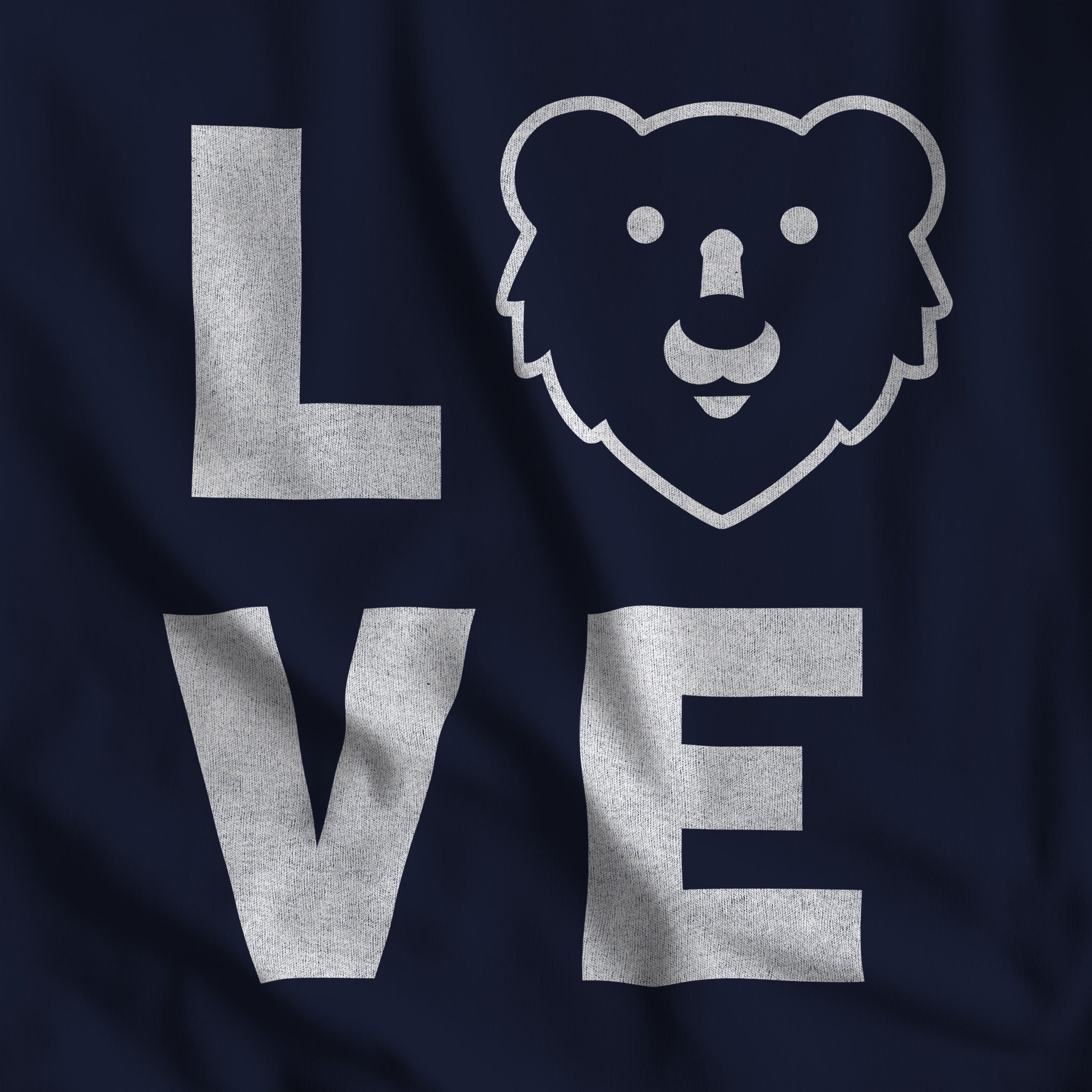 Love Hunky Tops Logo T-Shirt - Hunky Tops #color_Navy