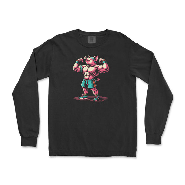 Muscle Pig Long-Sleeve T-Shirt