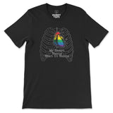 MY HEART WANTS Pride T-Shirt - Hunky Tops #color_Black