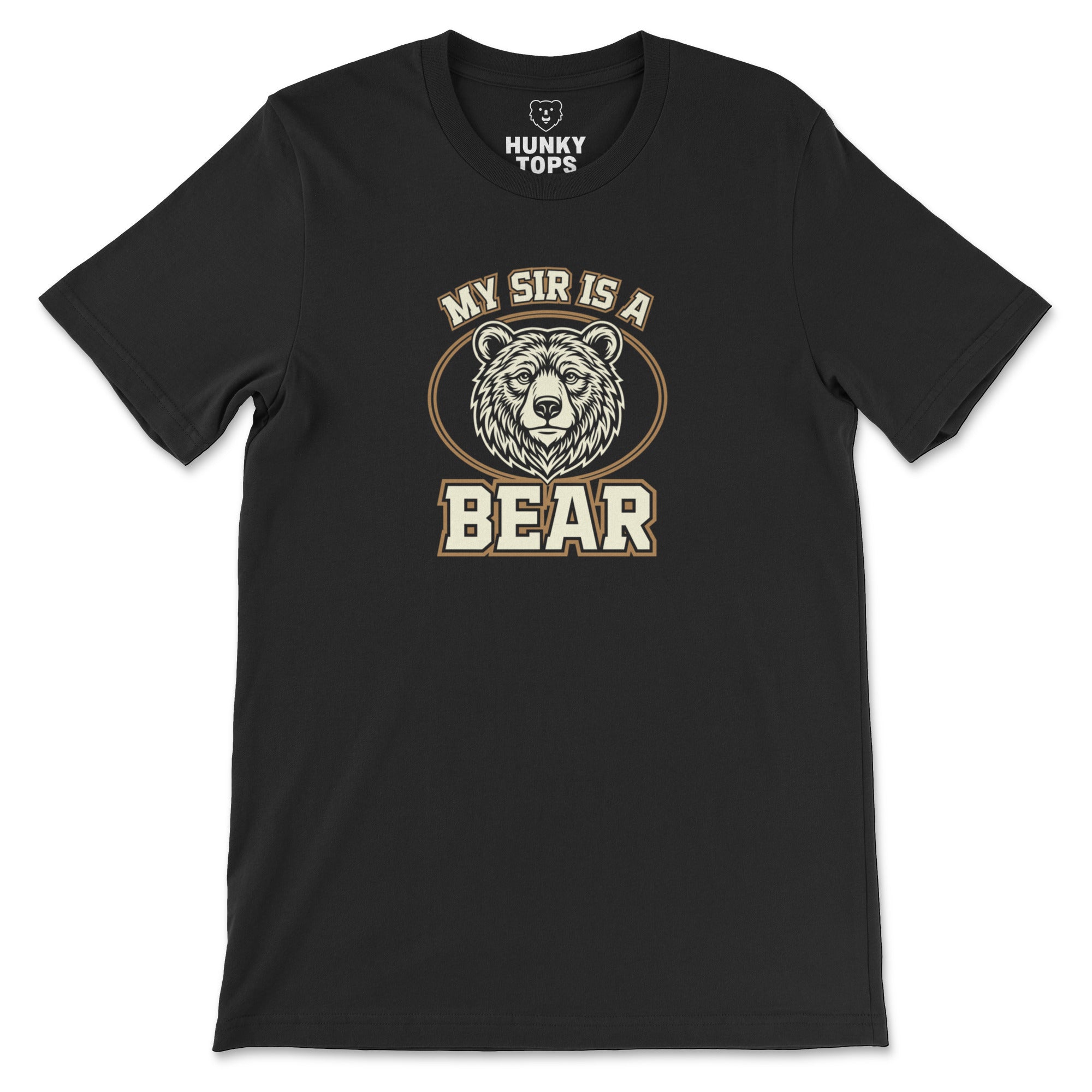 My Sir is a Bear T-Shirt - Hunky Tops #color_Black
