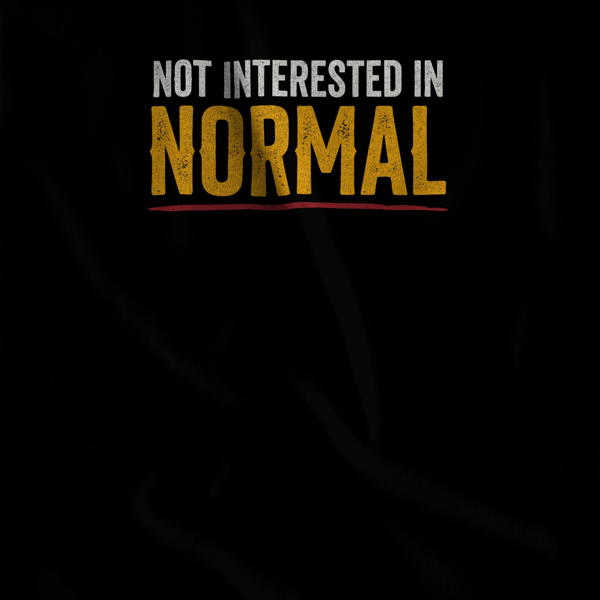 Not Interested in Normal Tank Top - Hunky Tops #color_Black