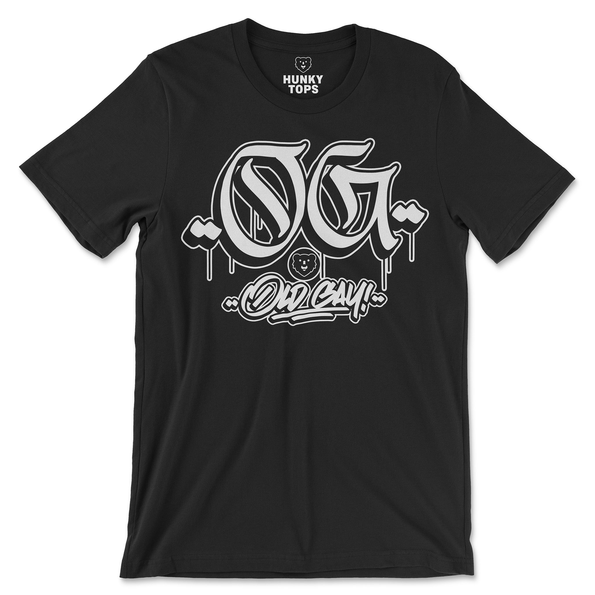 O.G. Old Gay T-Shirt - Hunky Tops #color_Black