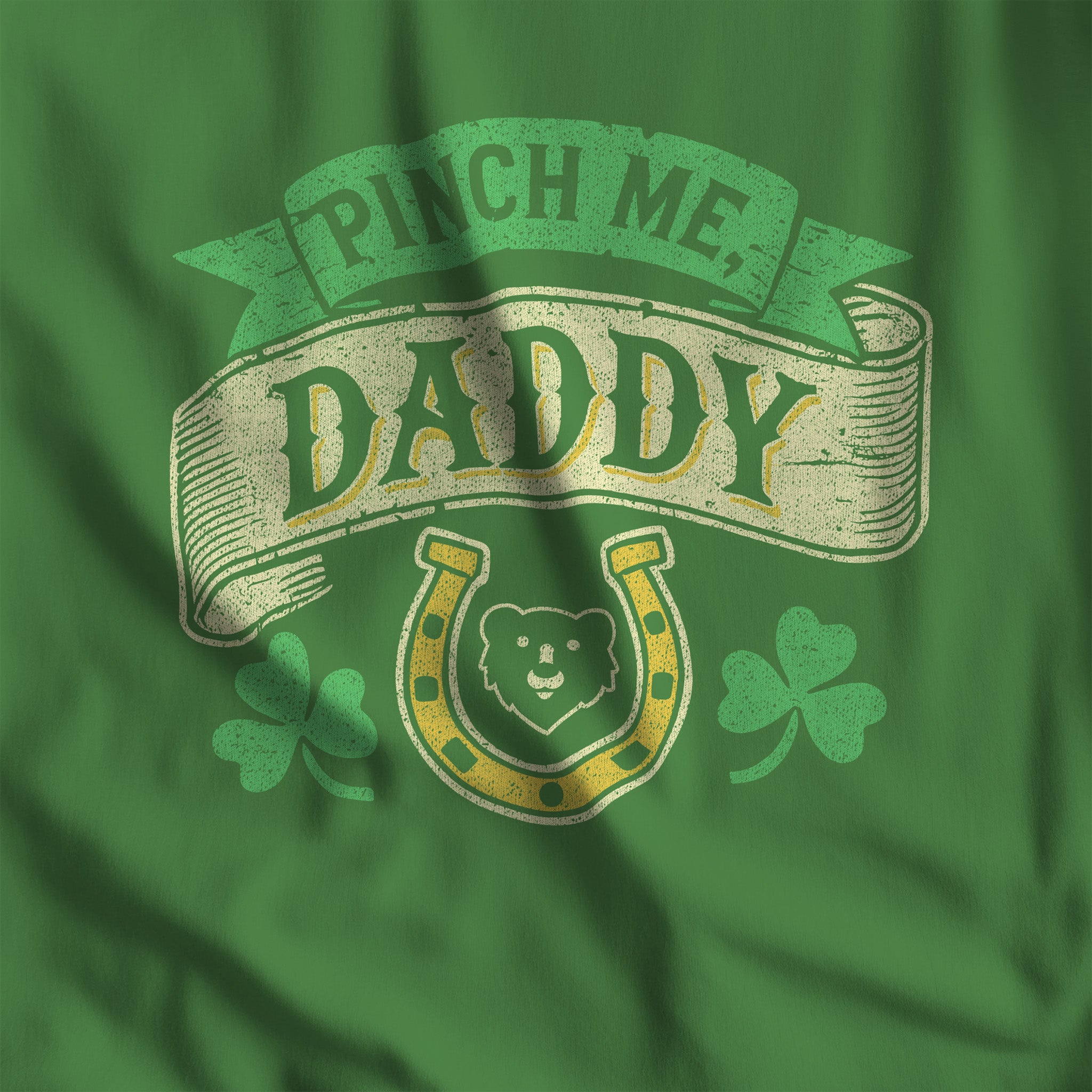 Pinch Me, Daddy – Gay St. Patrick’s Day Tank Top - Hunky Tops #color_Leaf