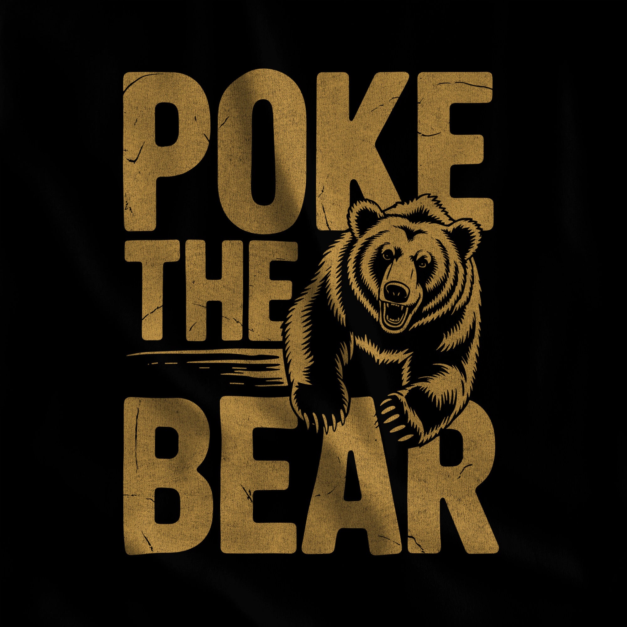 Poke the Bear Tank Top - Hunky Tops #color_Black
