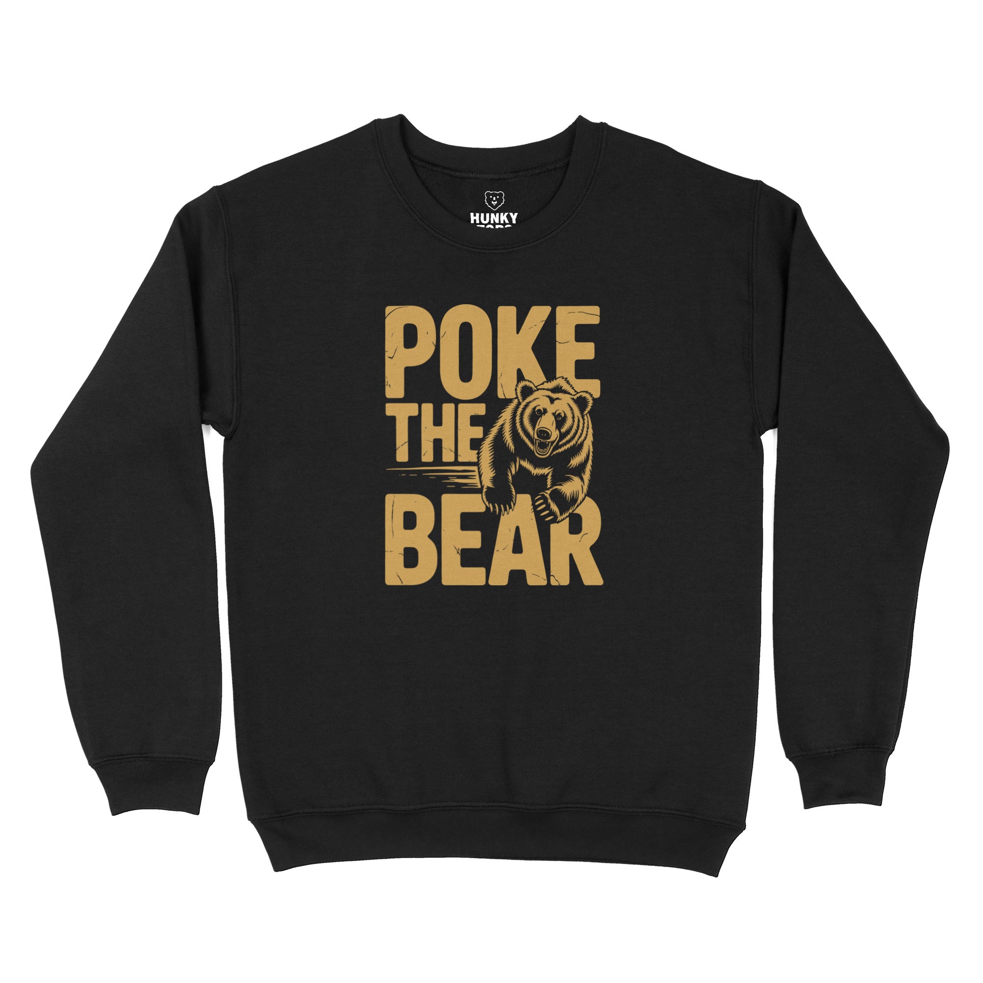 Poke The Bear Sweatshirt - Hunky Tops #color_Black