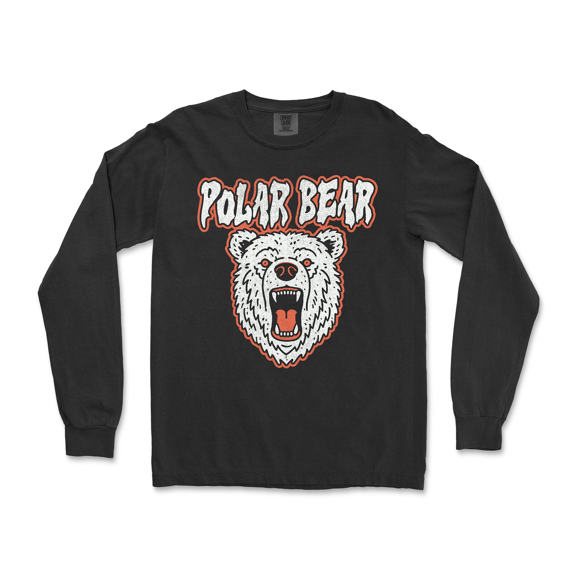 Polar Bear Long-Sleeve T-Shirt - Hunky Tops #color_Black