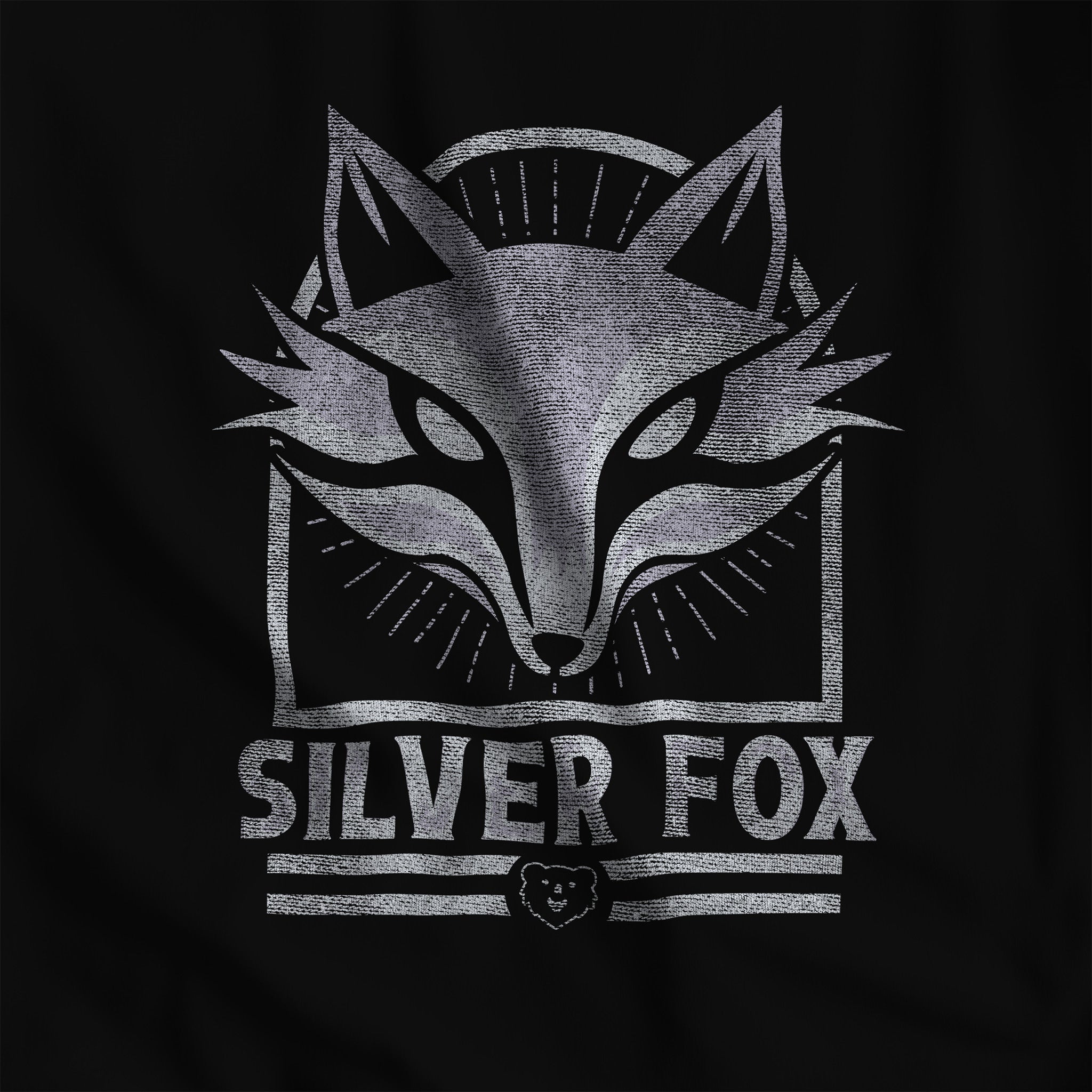 Silver Fox T-Shirt - Hunky Tops #color_Black