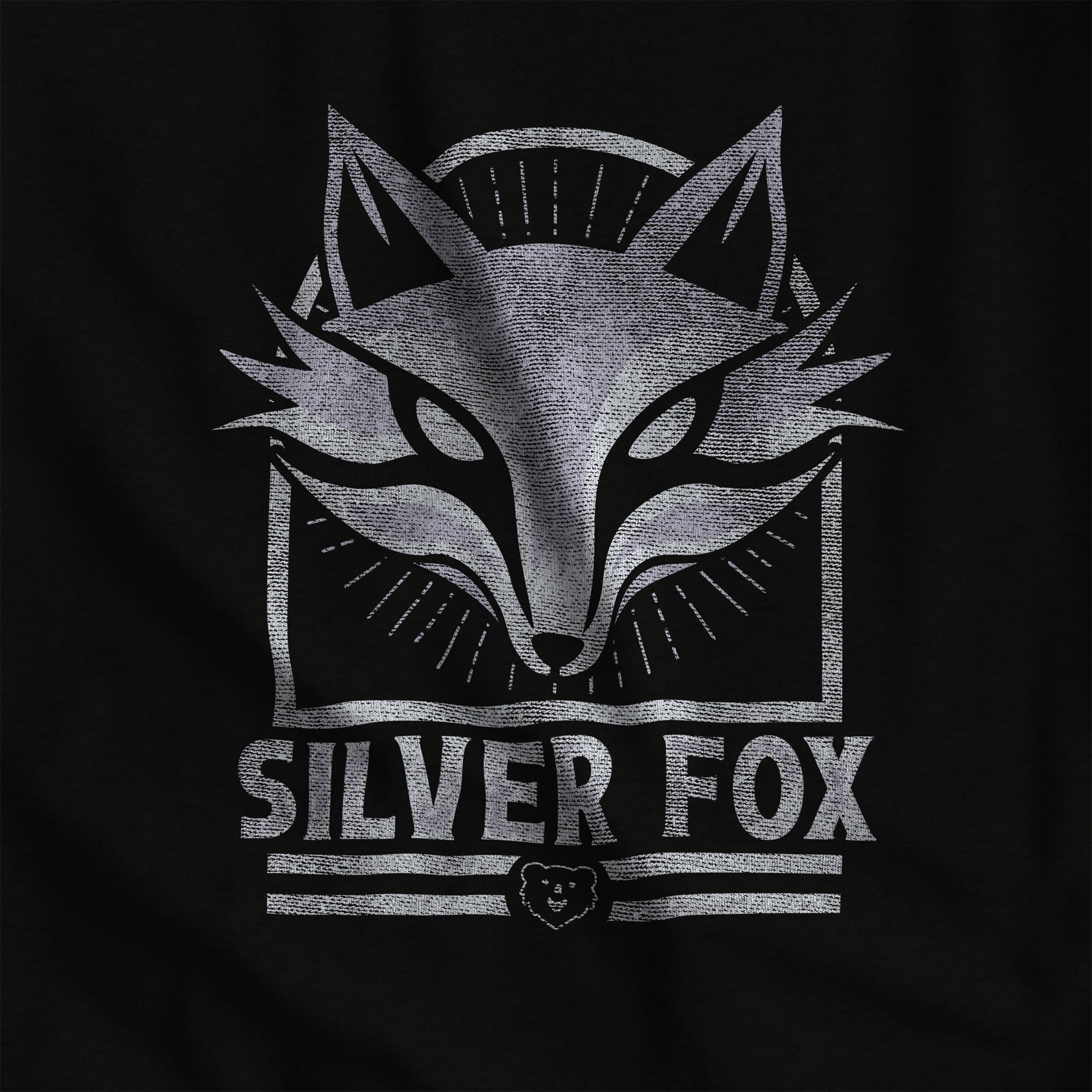 Silver Fox T-Shirt - Hunky Tops #color_Black Heather