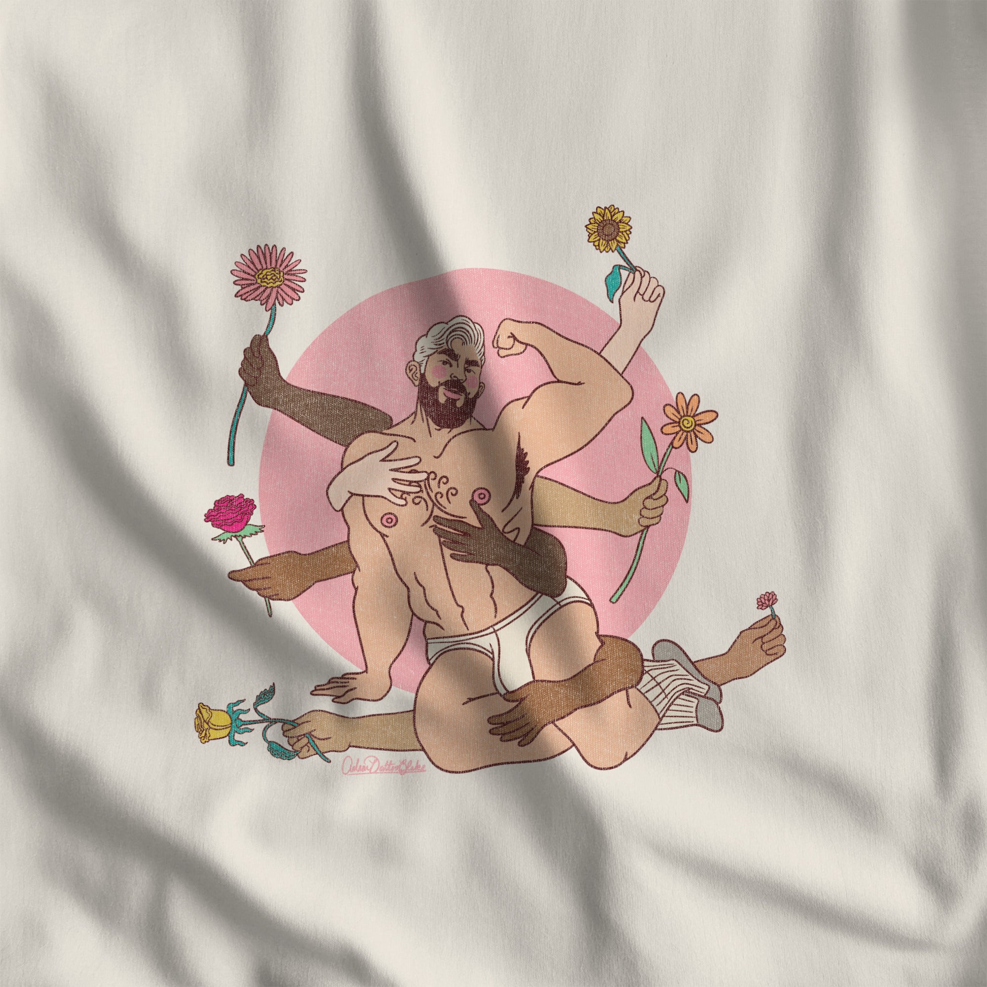 Spring's Embrace T-Shirt - Hunky Tops #color_Natural