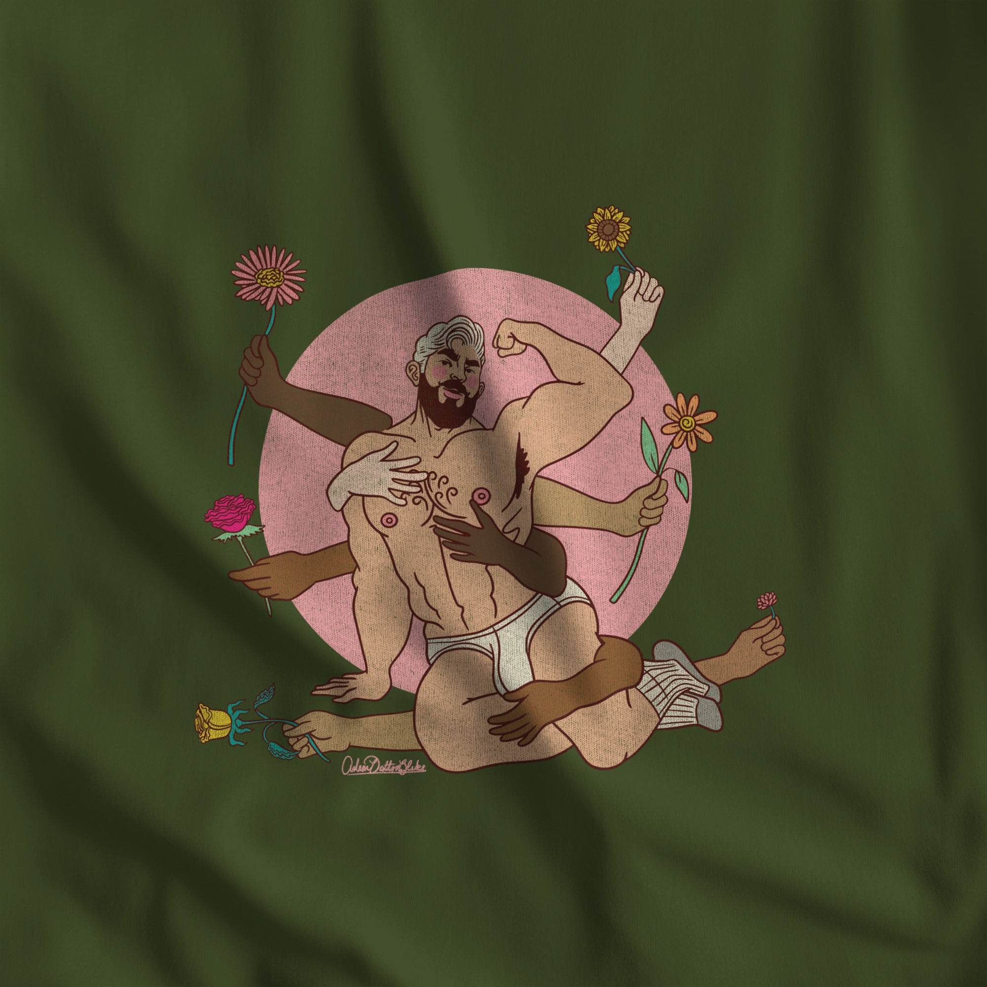 Spring's Embrace Long-Sleeve T-Shirt - Hunky Tops #color_Hemp