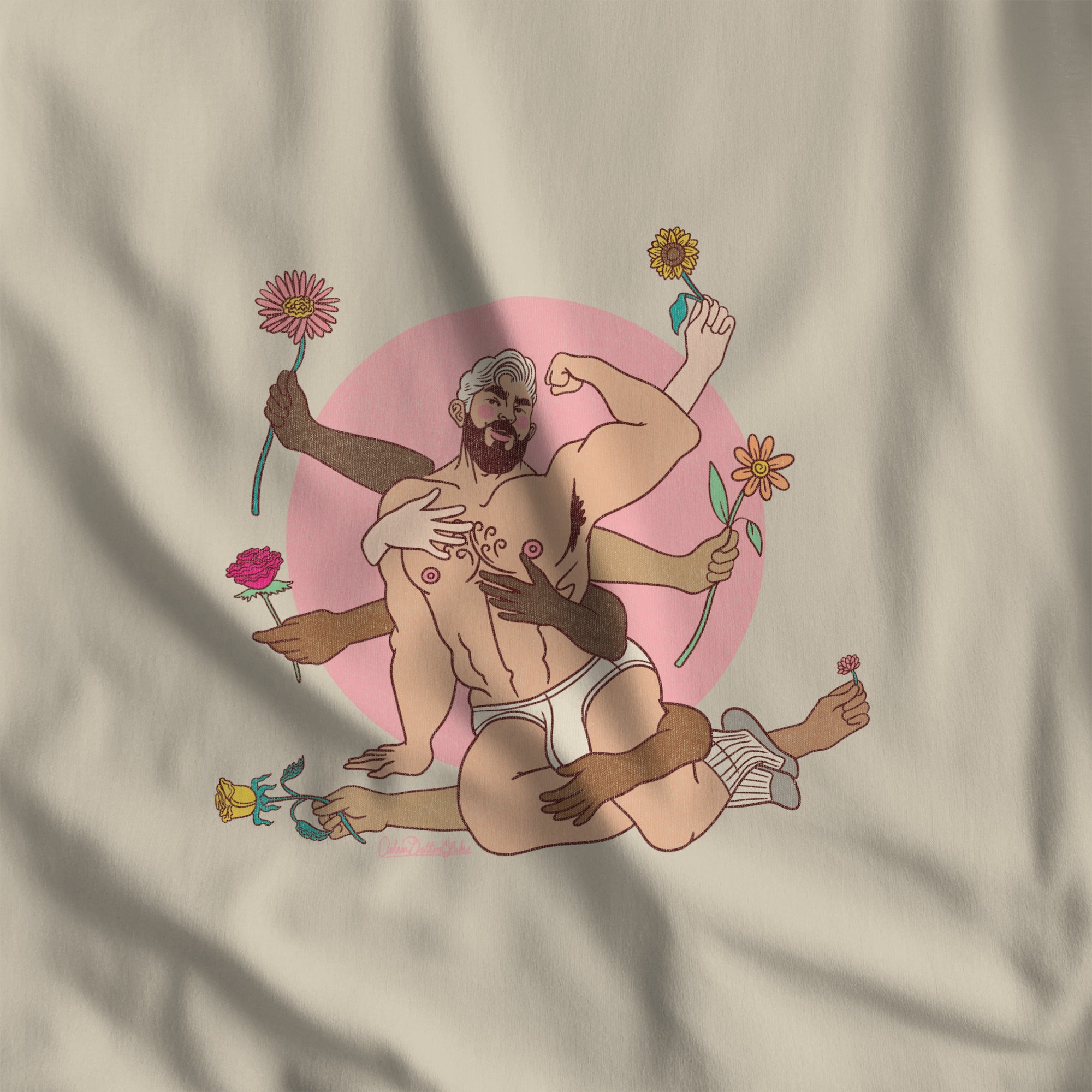 Spring's Embrace Sweatshirt - Hunky Tops #color_Sand