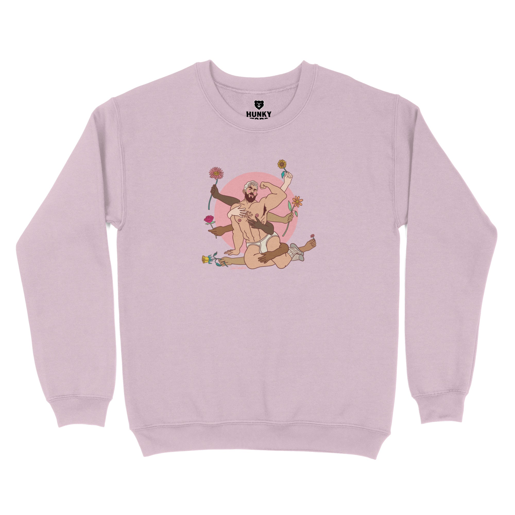 Spring's Embrace Sweatshirt - Hunky Tops #color_Light Pink