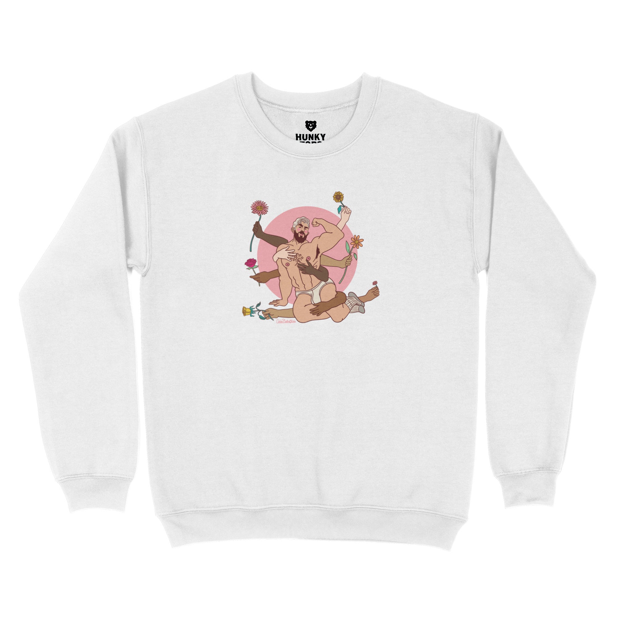 Spring's Embrace Sweatshirt - Hunky Tops #color_White