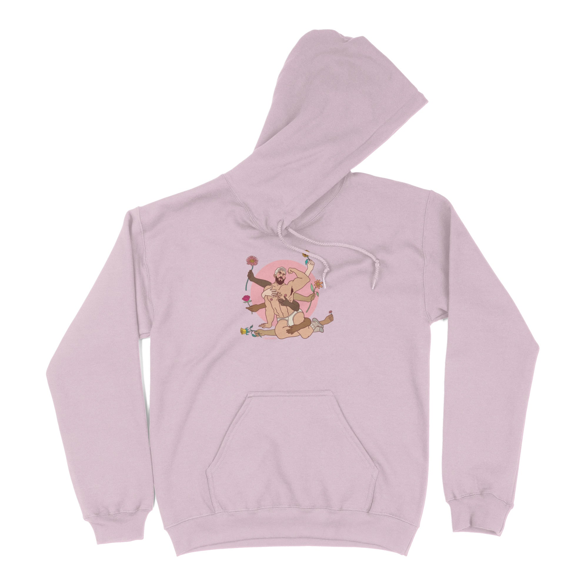 Spring's Embrace Hoodie - Hunky Tops #color_Light Pink