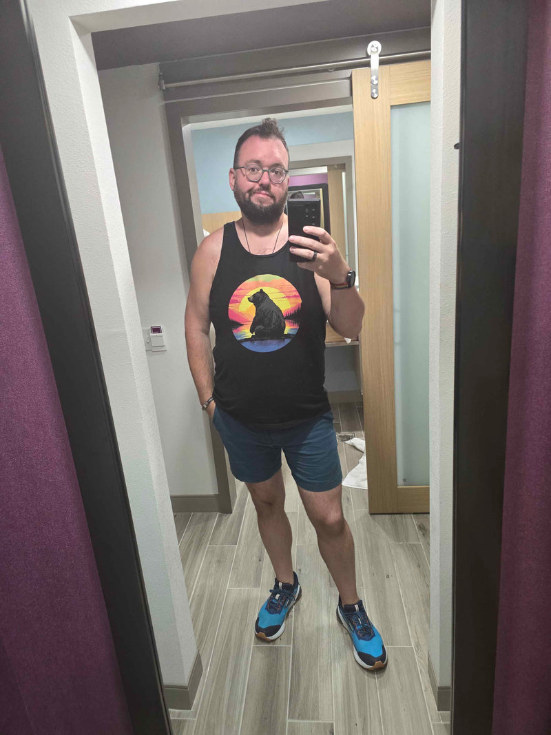 sugarpants wearing Hunky Tops