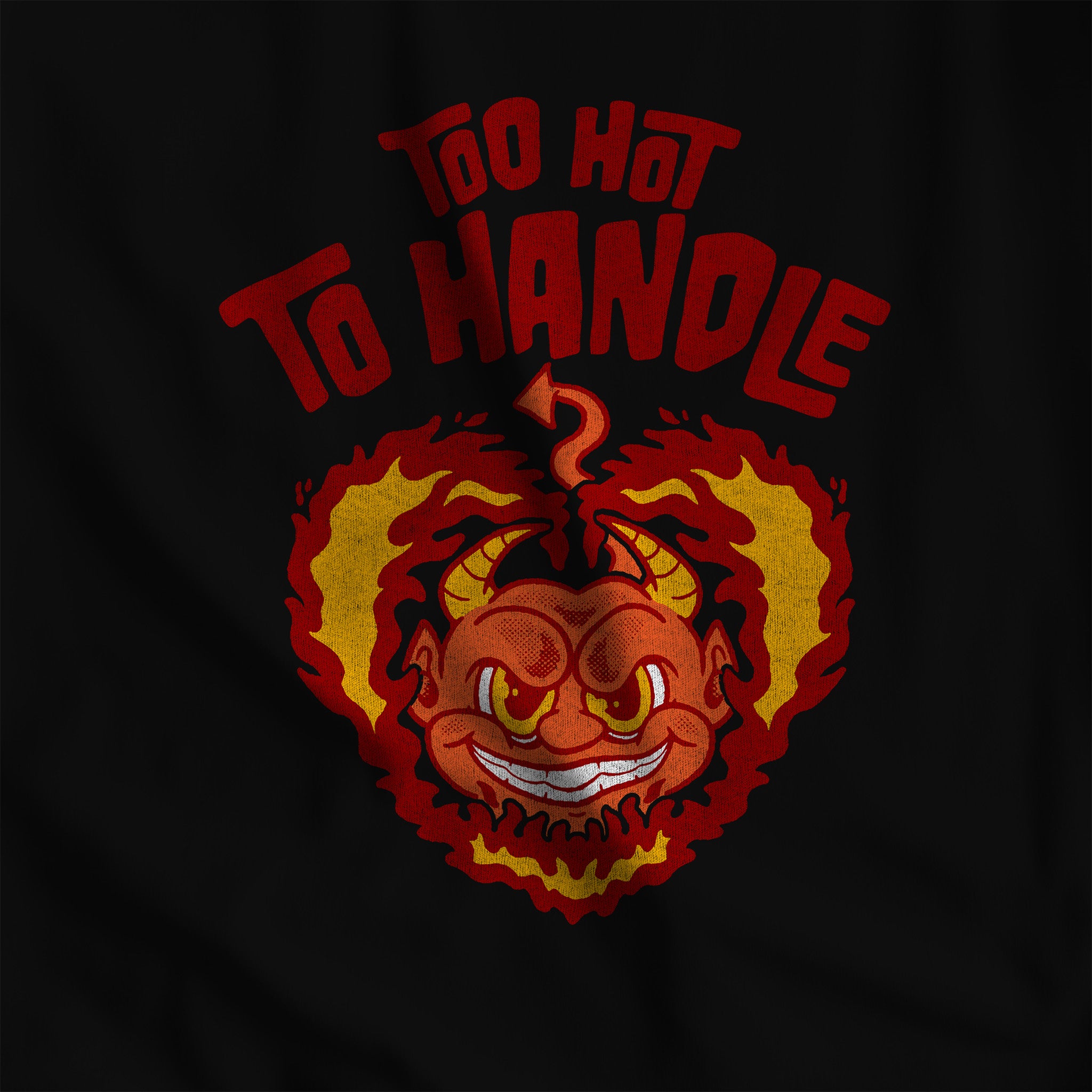 Too Hot to Handle T-Shirt - Hunky Tops #color_Black