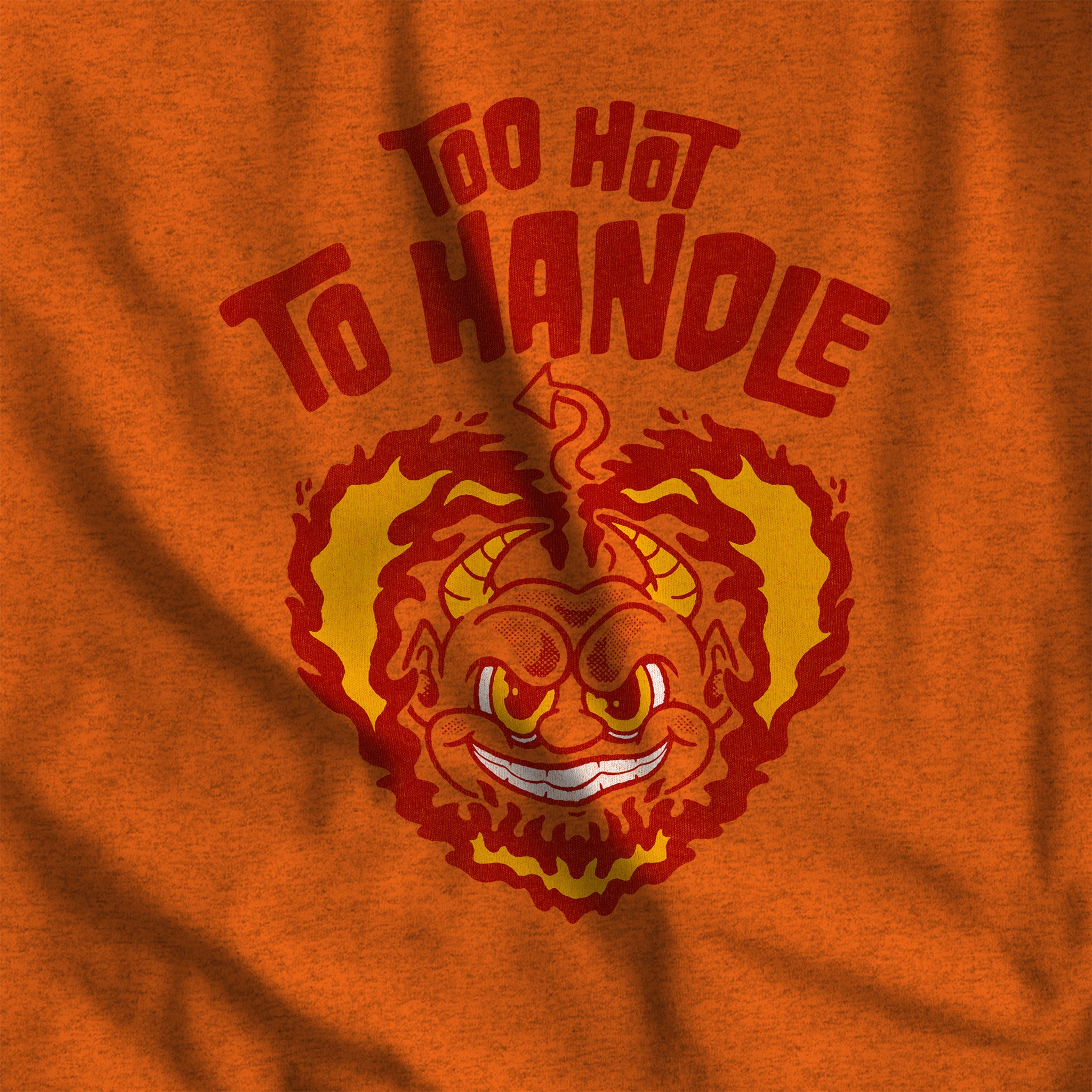 Too Hot to Handle T-Shirt - Hunky Tops #color_Heather Orange