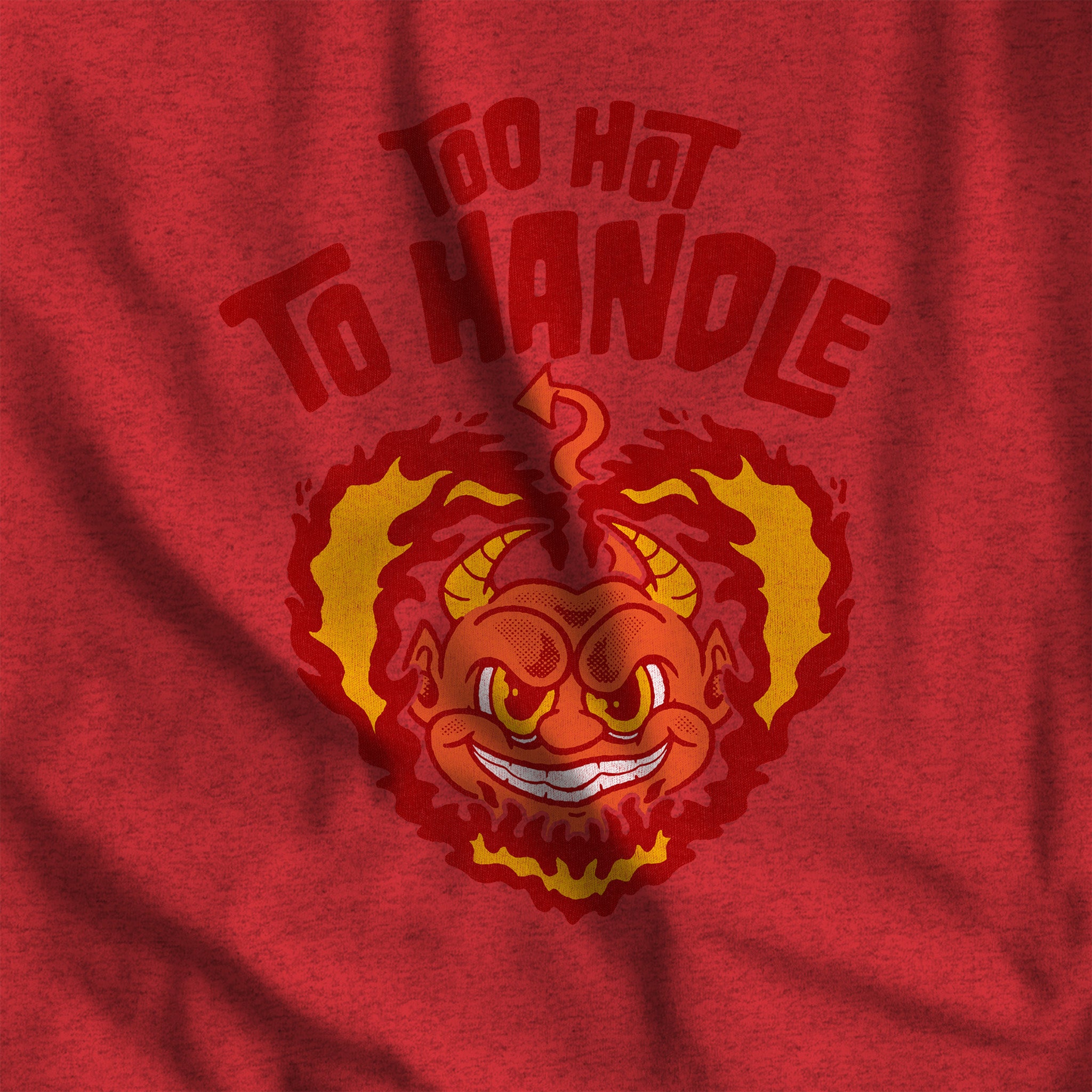 Too Hot to Handle T-Shirt - Hunky Tops #color_Heather Red