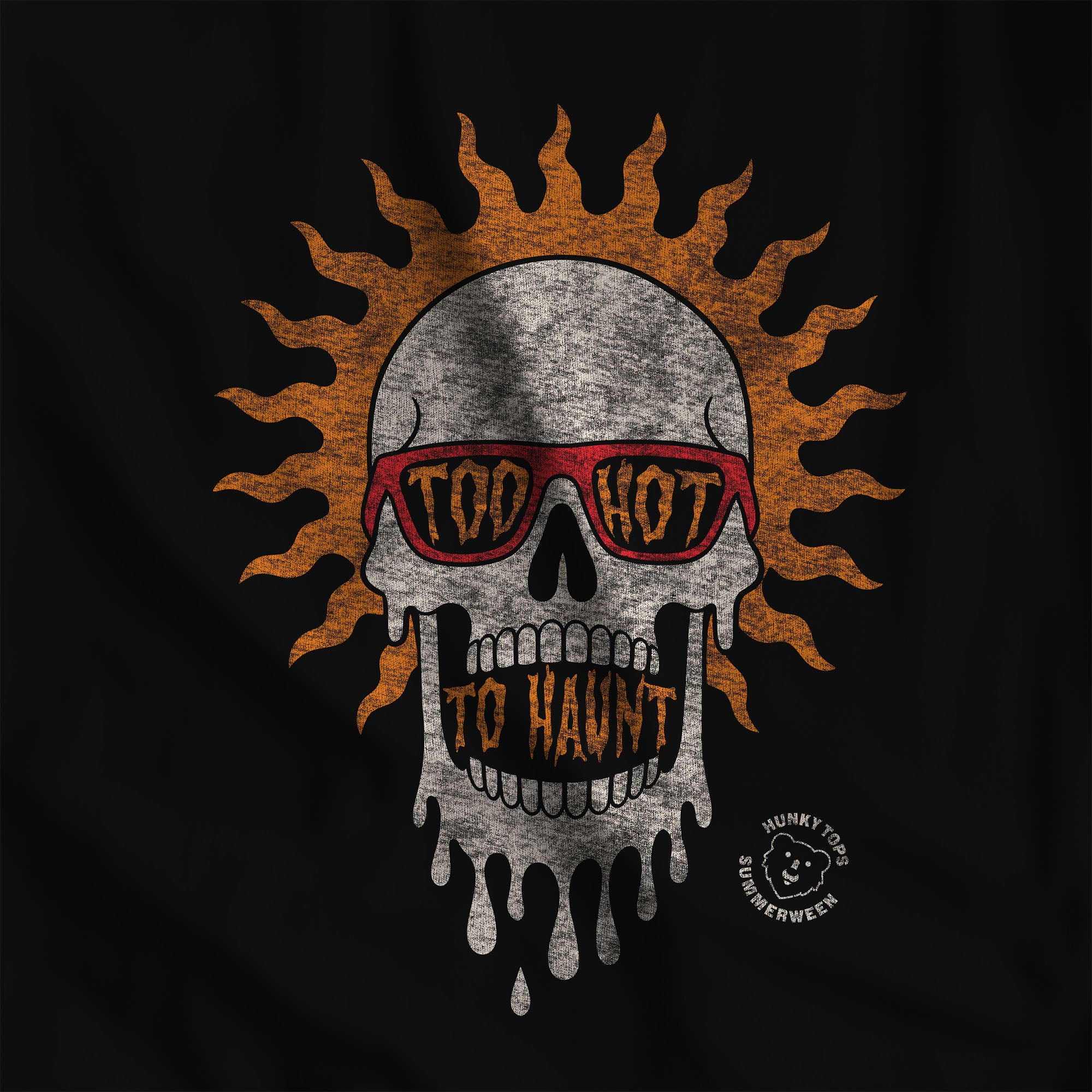Too Hot To Haunt Gay Summerween Tank Top - Printify #color_Black